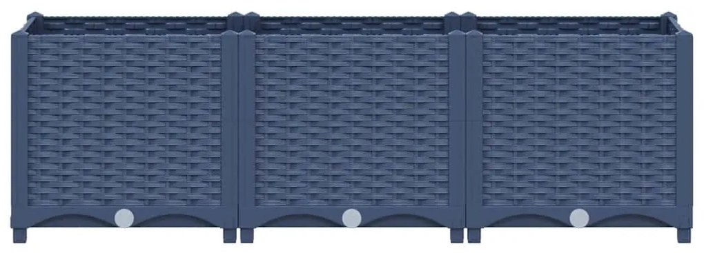 Canteiro elevado 120x40x38 cm polipropileno