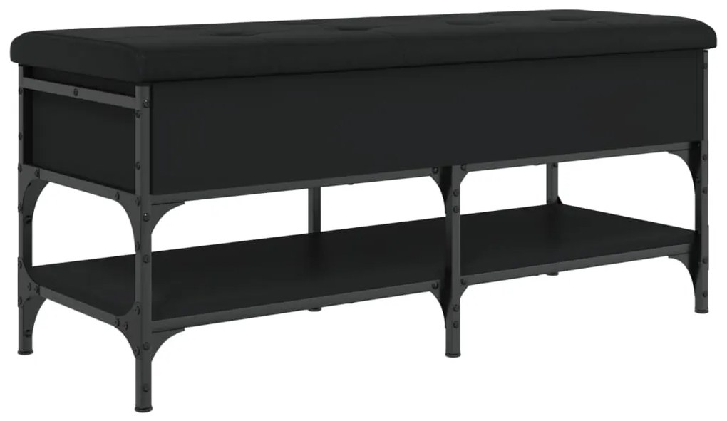 Banco sapateira 102x42x45 cm derivados de madeira preto