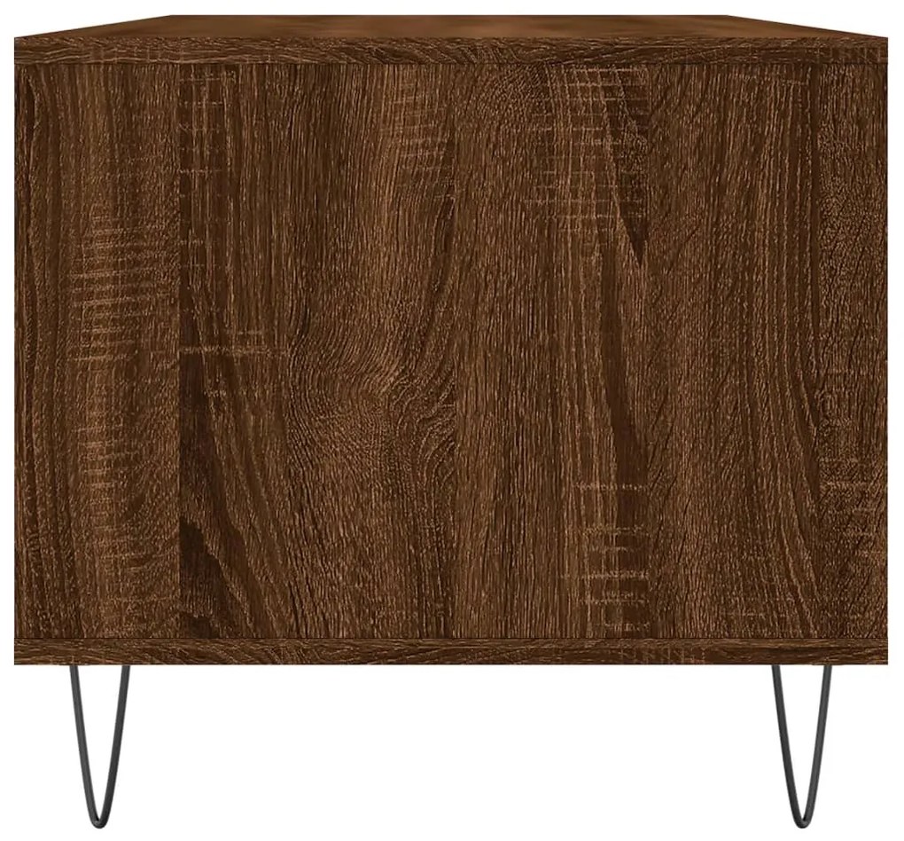 Mesa centro 90x49x45 cm derivados de madeira carvalho castanho