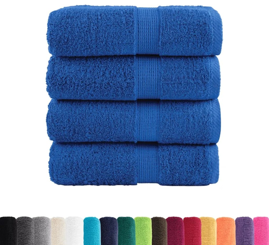 Toalhas de bidé premium SOLUND 4 pcs 30x50 cm 600 gsm azul