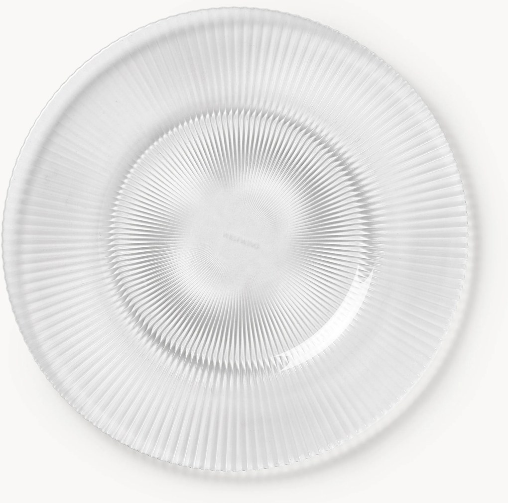 Pratos de pequeno-almoço canelados Effie, conjunto de 4