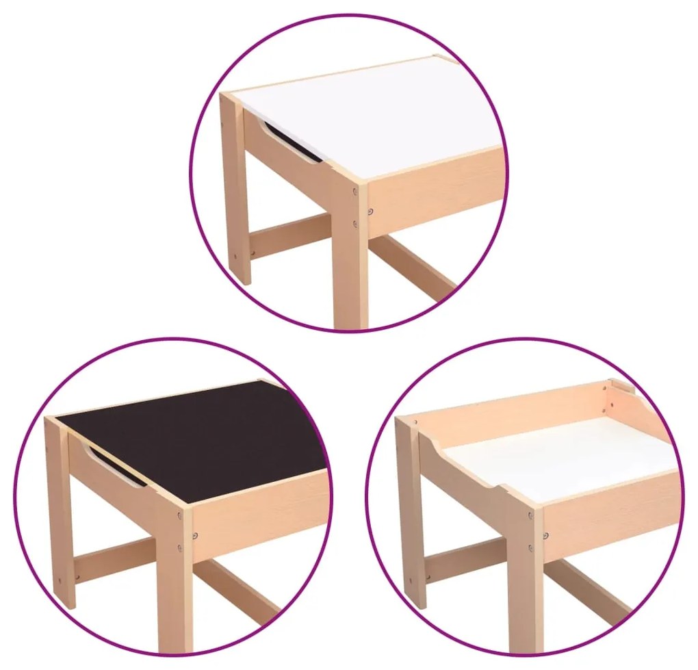 Mesa de criança com duas cadeiras MDF