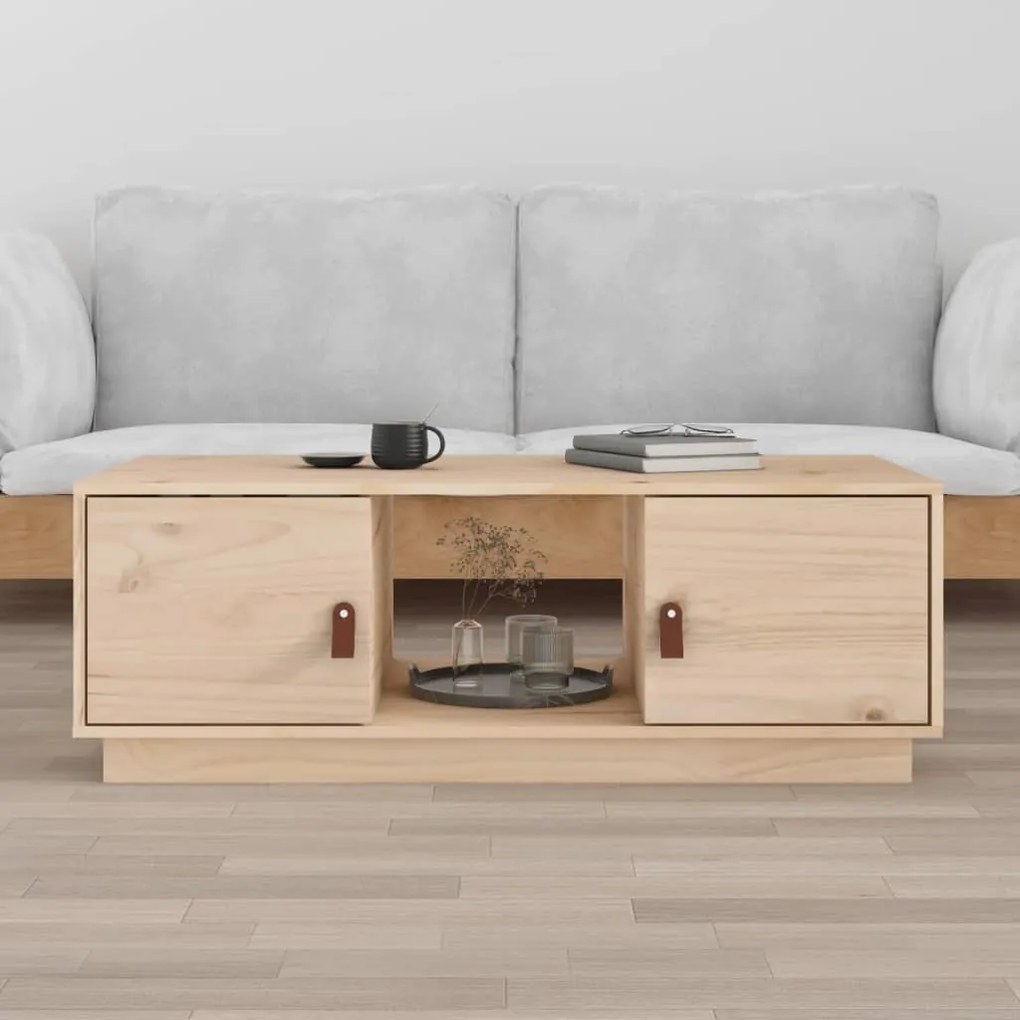 Mesa de centro 100x50x35 cm pinho maciço
