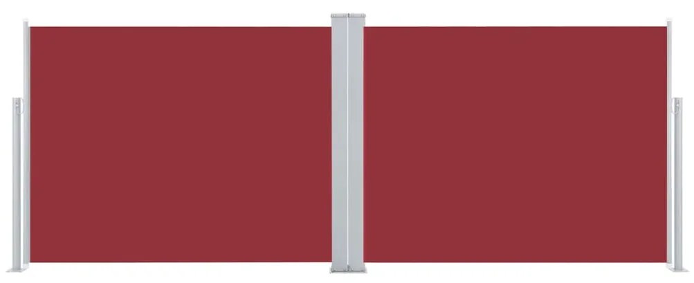 Toldo lateral retrátil 140x1000 cm vermelho
