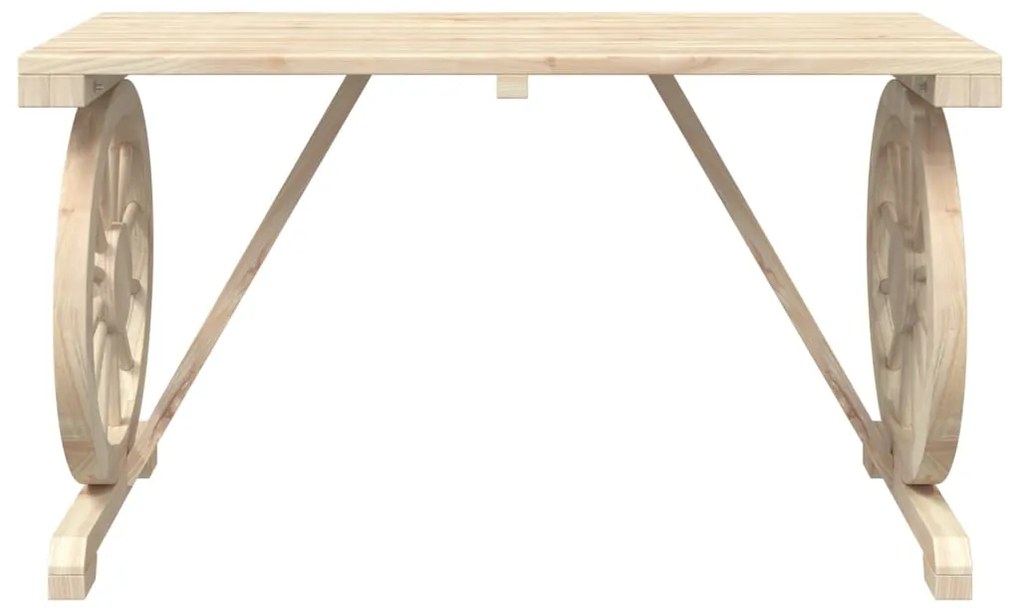 5 pcs conjunto de jantar p/ jardim madeira de abeto maciça