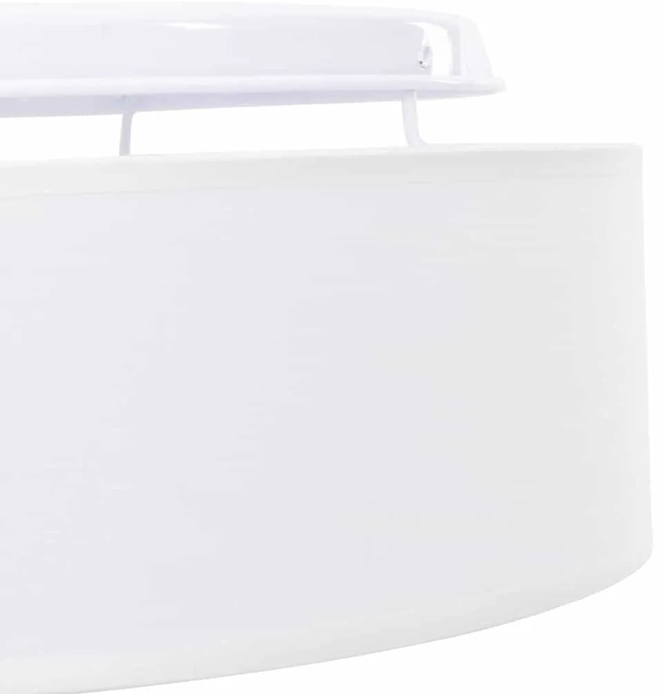 Luzes de Teto Embutidas Brancas Ø 38 cm Tecido E27