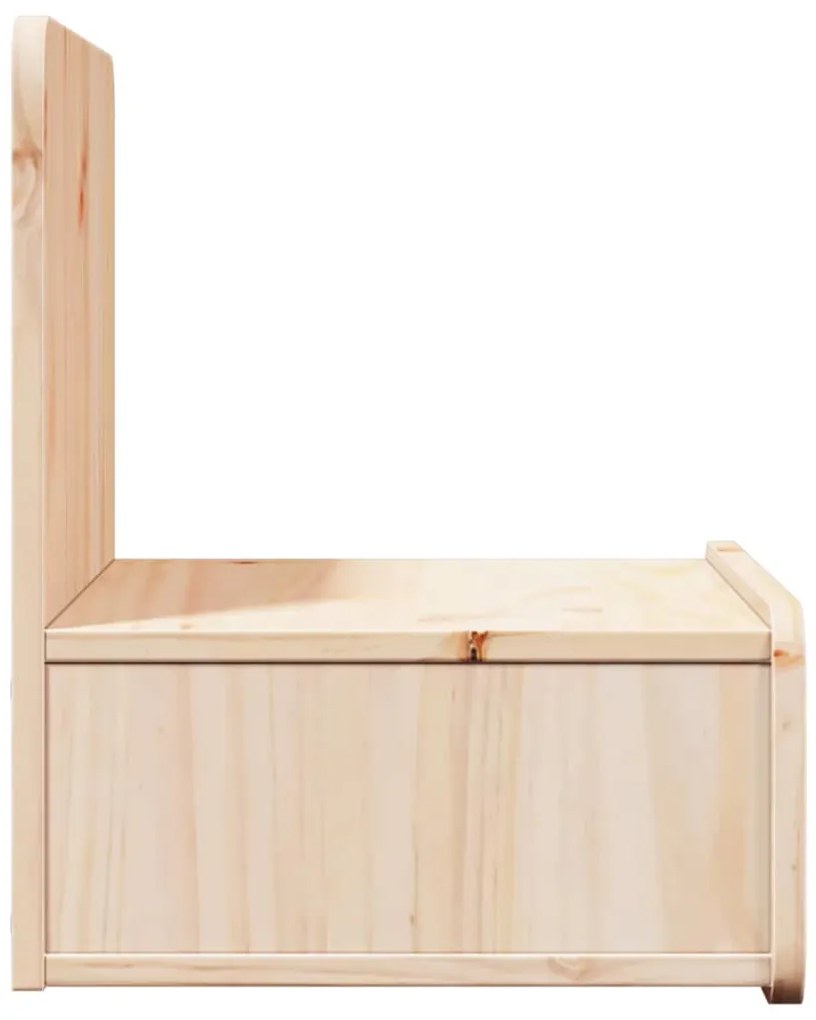 Mesa de Cabeceira Montada na Parede Castanho 44 x 32.5 x 40 cm