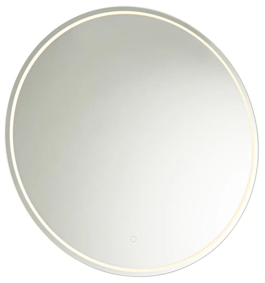 Espelho de casa de banho moderno 80 cm com LED e dimmer tátil - Sebas Moderno