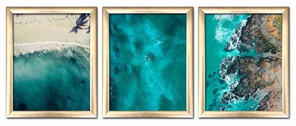 **** Pintura Decorativa em MDF com Moldura 3Act-004 – Multicolor – 23,