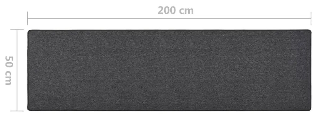 Tapete/passadeira 50x200 cm antracite