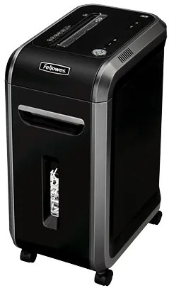 Destruidora de Papel Fellowes 90S, 18 Fls, 34L, Cd/Dvds com Rodas