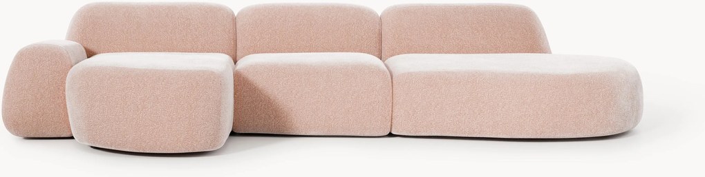Sofá de canto modular com chaise longue Wolke (4 lugares)