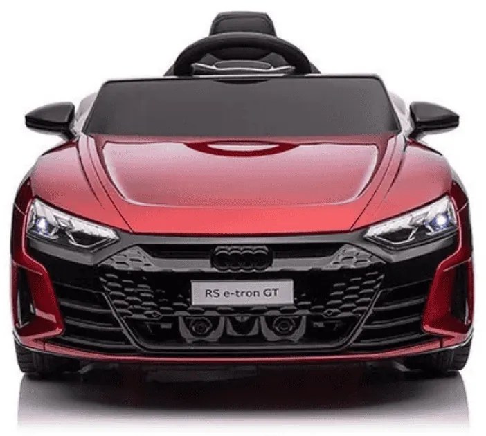 Carro elétrico para crianças Audi RS e-tron GT 12V com Pneus de borracha Vermelho