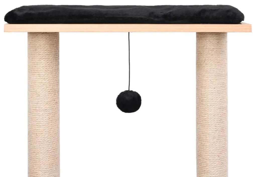 Árvore para gatos c/ tapete arranhador sisal 129 cm