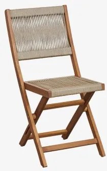 Pack De 2 Cadeiras De Jardim Dobráveis Delawer Classic Castanho Trigo - Sklum