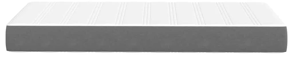 Colchão Pocket Spring vidaXL Cinza Claro Médio 90x190x20 cm Tecido
