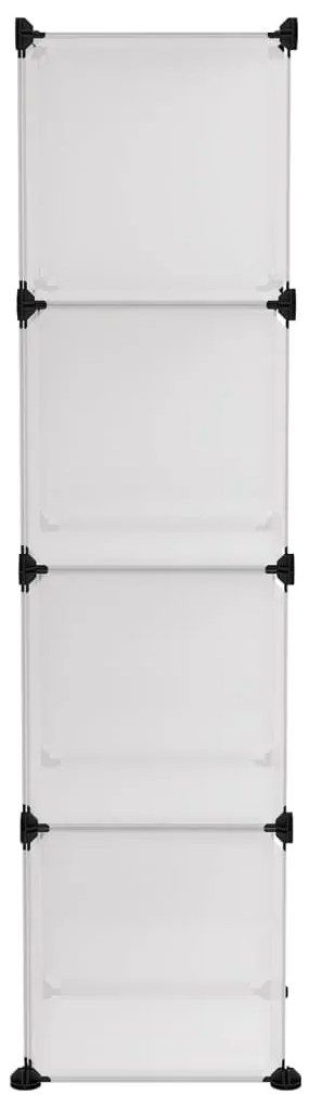 Cubo de arrumação com 12 cubos PP transparente