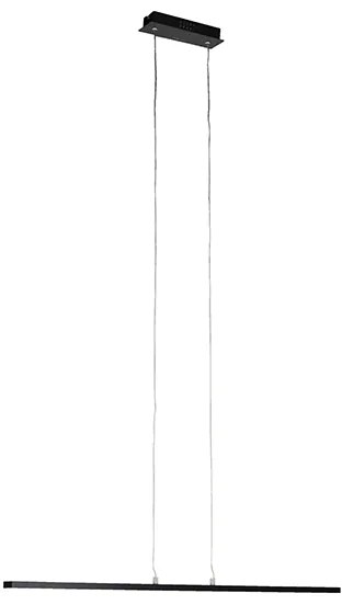 Candeeiro de suspensão moderno preto 90 cm com LED incluído - Banda Moderno