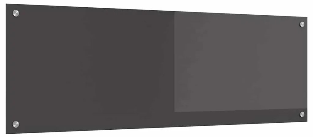 Painel de Cozinha vidaXL Cinza Escuro 120x40x0,6 cm em Vidro Temperado