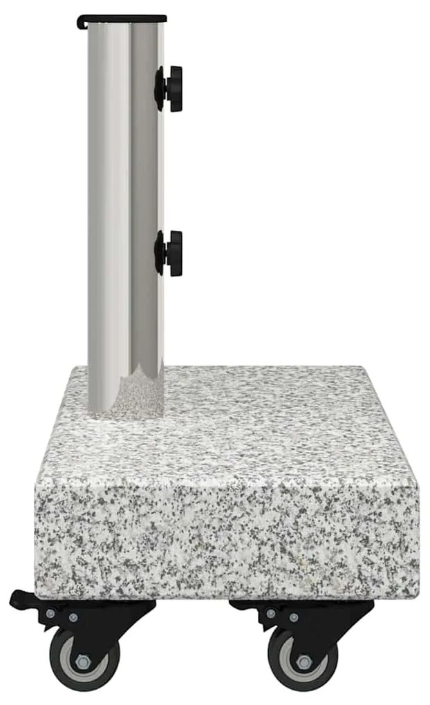 Base de Parasol com Rodas para Postes de Ø38/48mm Cinza Granito 25 kg