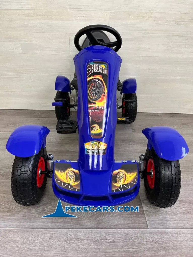 Kart a pedais para crianças F618 Azul