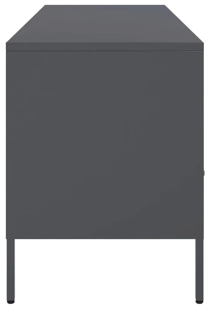 Móvel de TV 100,5x39x50,5 cm aço antracite