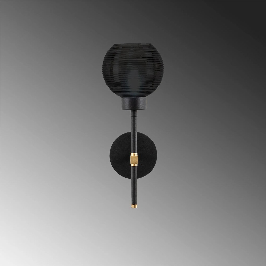 Candeeiro de Parede Swing – Preto – 20 x 20 cm