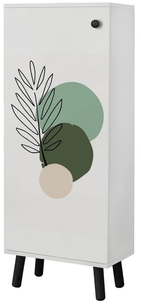 Sapateira Vegas – Branco/Preto – 50x135x38 cm