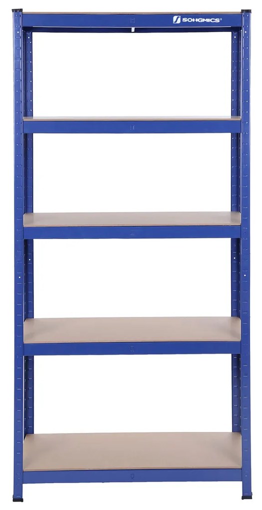 Estante de armazém com 5 prateleiras ajustáveis | SONGMICS | 40 x 90 x 180 cm | azul | GLR40Q.