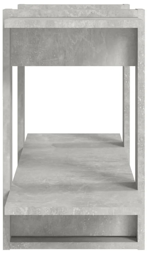 Estante 100x30x51 cm madeira processada cinza cimento