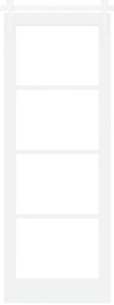 Porta Deslizante com Conjunto de Ferragens 'ORKDAL'Branco Madeira Sóli