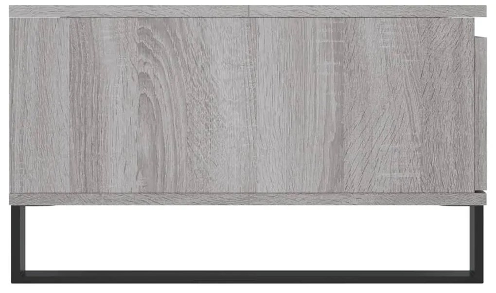 Mesa de centro 90x60x35 cm derivados de madeira cinzento sonoma