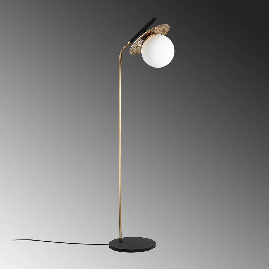 Candeeiro de Pé Anemon – Dourado – 37 x 30 x 138 cm