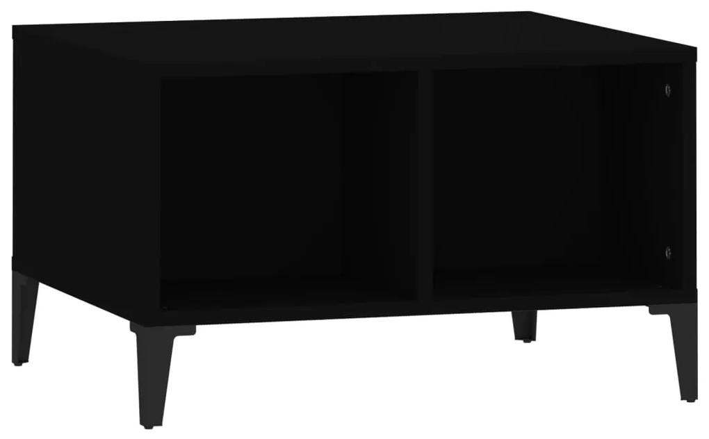 Mesa de centro 60x50x36,5 cm derivados de madeira preto
