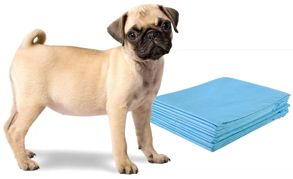 Tapetes de treinamento para cães à prova de vazamentos, design de 5 camadas, pacote com 100 unidades, 60 x 90 cm
