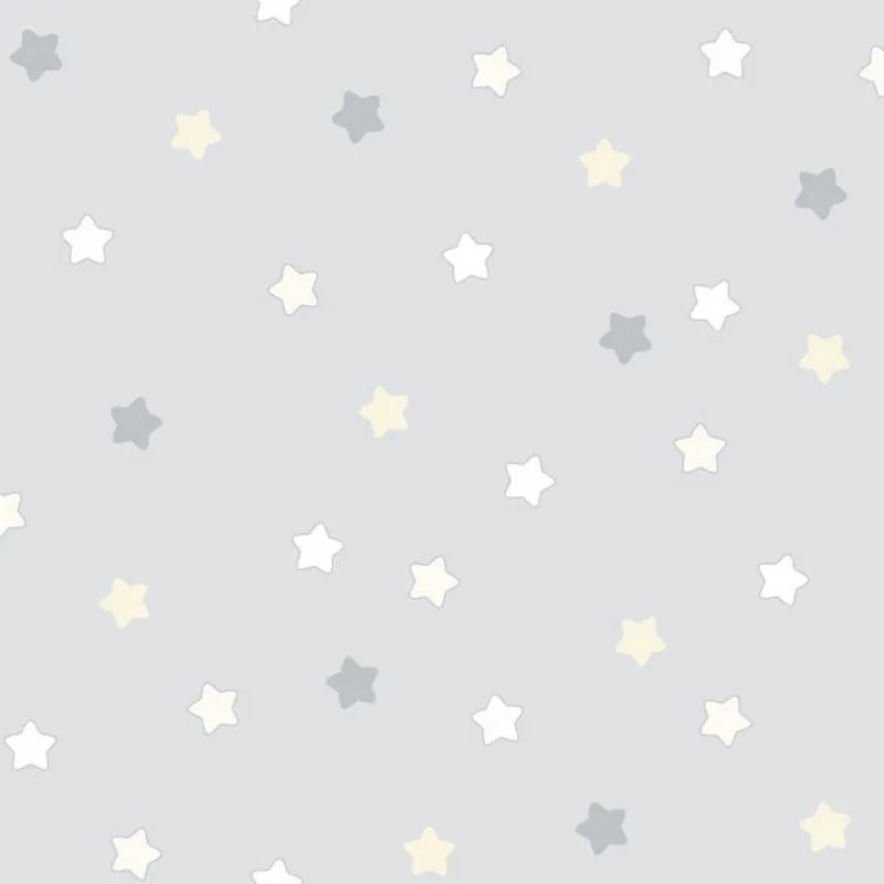 Papel Infantil LULLABY 225-3 Etoiles gris amarillo