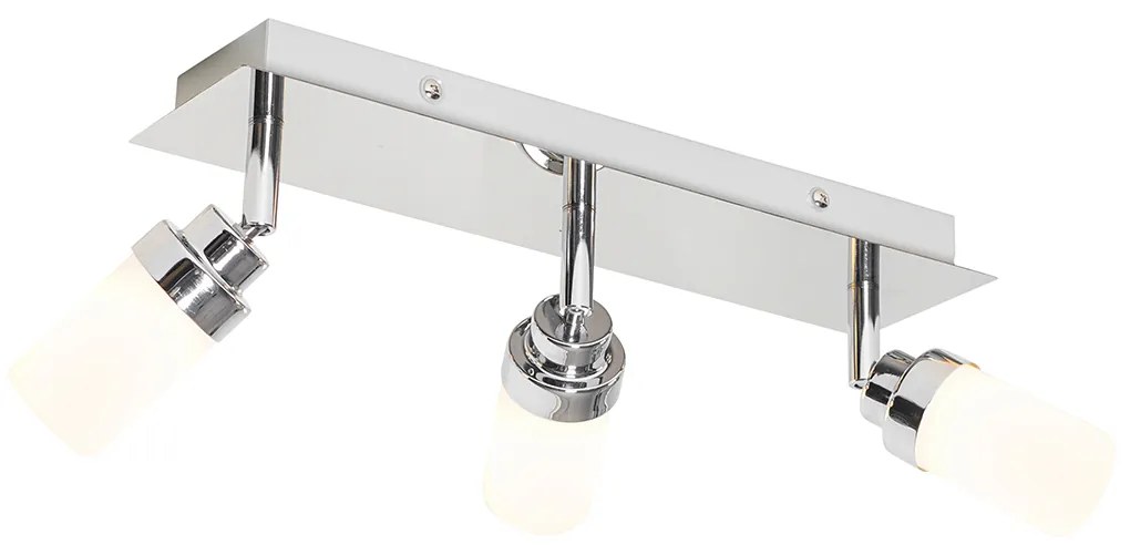 Projetor de banheiro moderno aço 3-luz IP44 - Japie Moderno