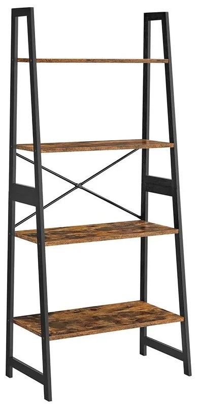 Estante tipo escada com estrutura em bambu, 4 prateleiras | VASAGLE | 140 x 63,5 x 35,5 cm | BCB020B01.