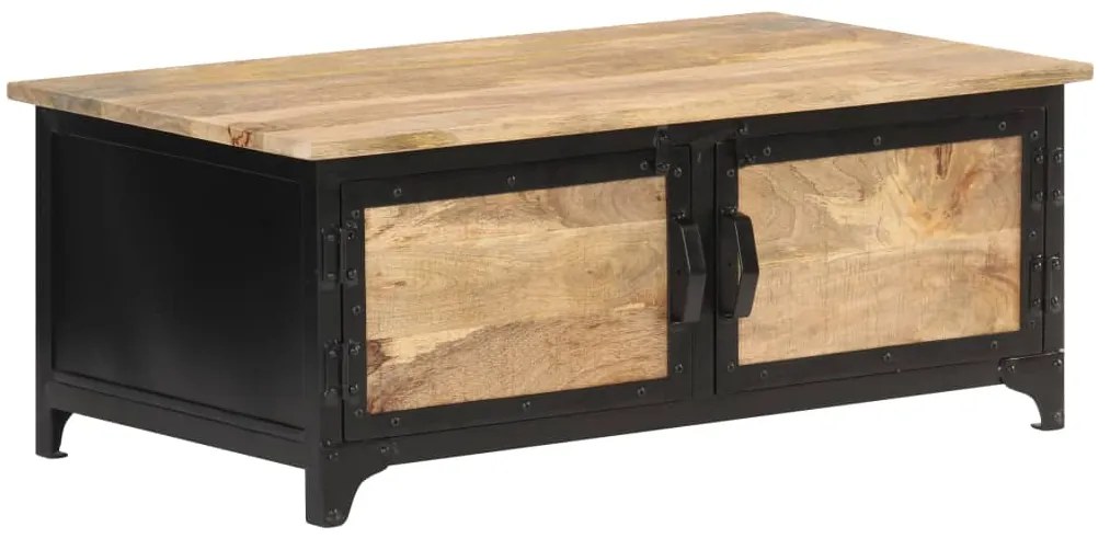 Mesa de centro 90x50x35 cm madeira de mangueira maciça