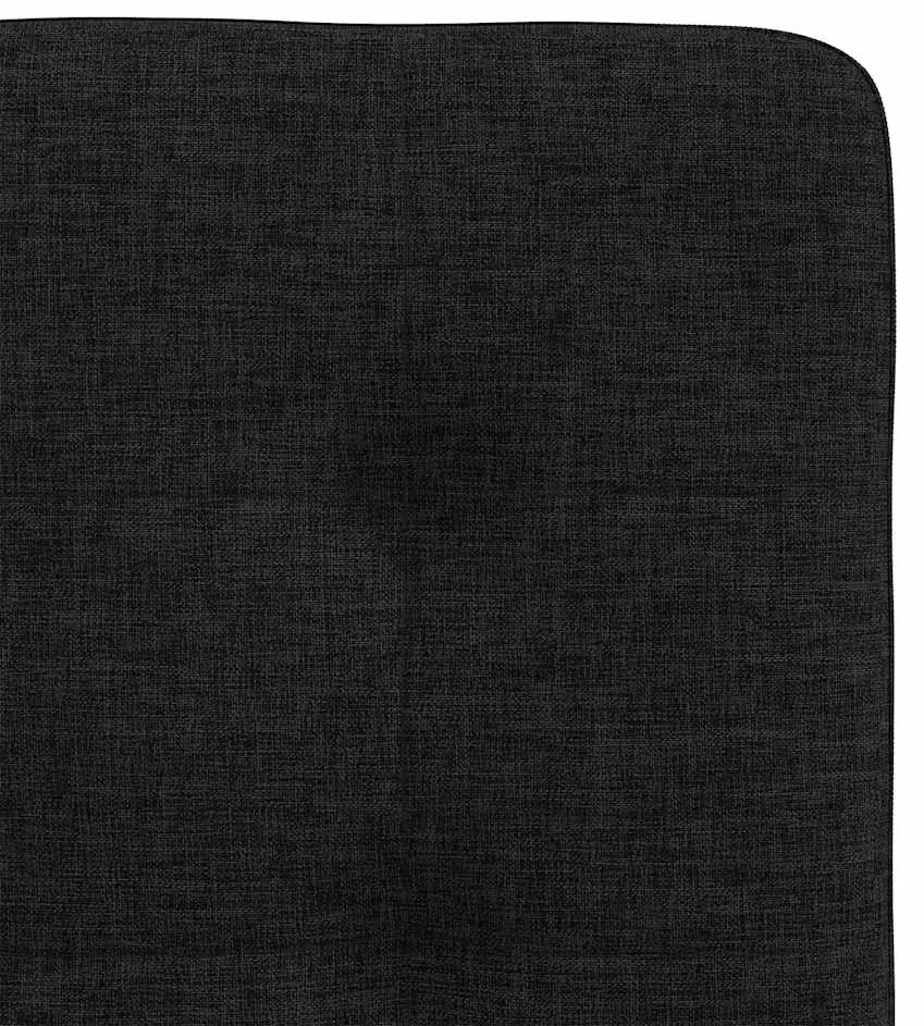 Cadeiras de jantar 6 pcs tecido preto