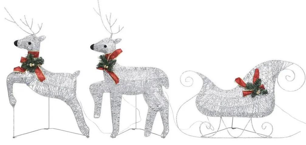 Decorações festivas VidaXL  decoração de Natal de renas e trenó