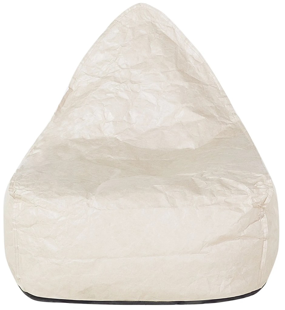 Pufe poltrona creme DROP Beliani
