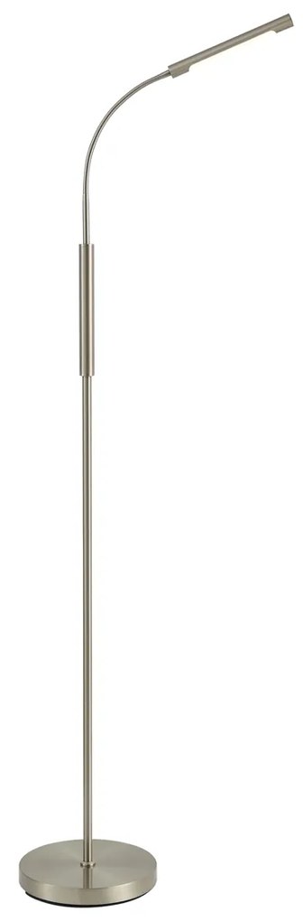 Candeeiro de pé moderno em aço incl. LED regulável em 3 níveis recarregável - Statler Moderno