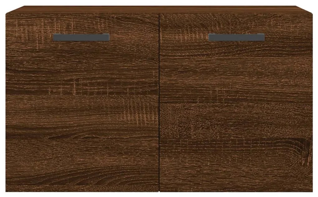 Armário parede 60x36,5x35cm derivados madeira carvalho castanho