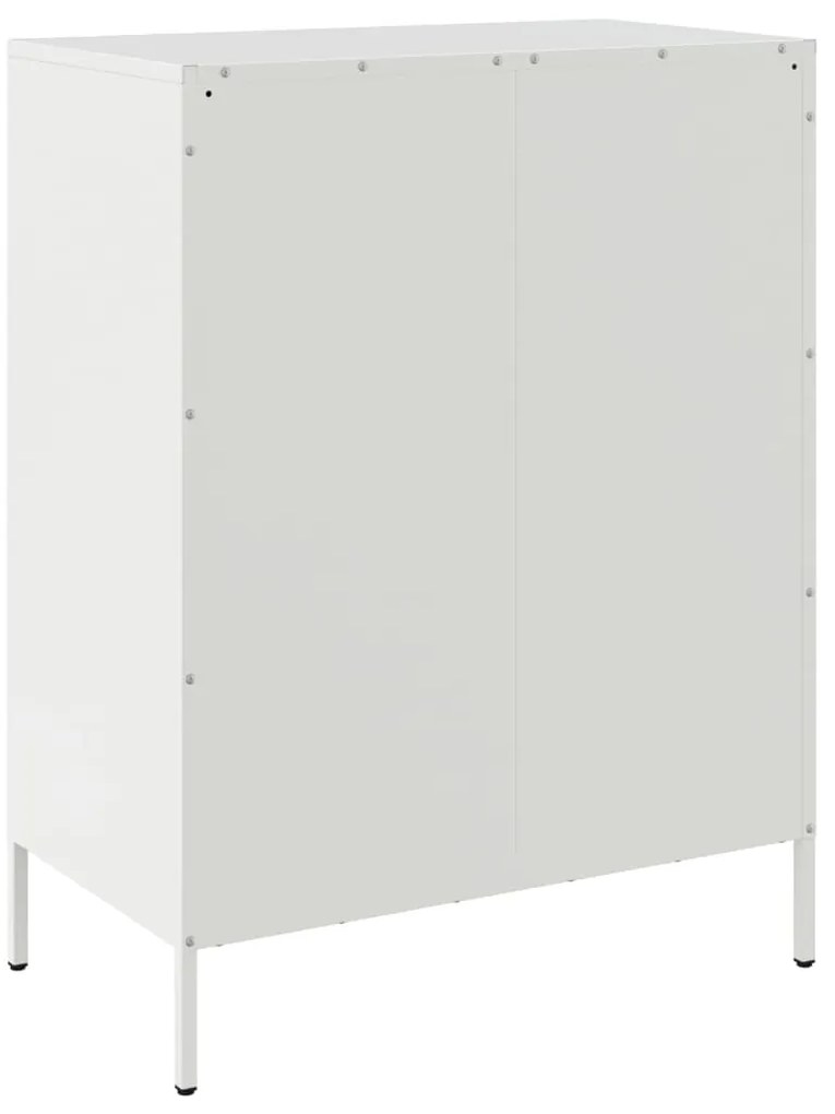 Aparador 68x39x89 cm aço branco