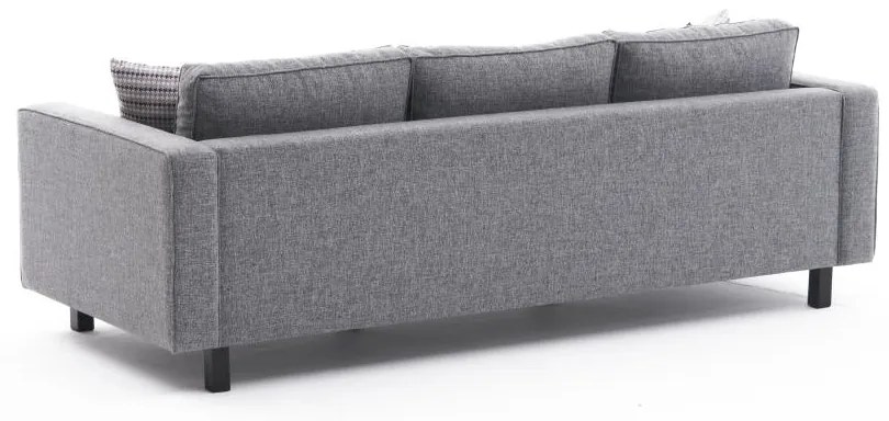 Sofá de 3 Lugares Kale – Cinzento – 222 x 83 x 91 cm