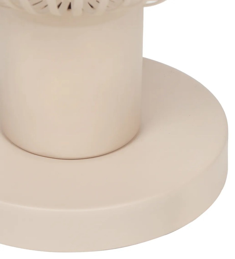 Candeeiro de Mesa Moderno em Arame Bege 23cm - Gila