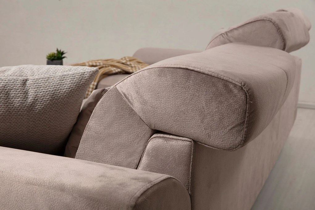 Sofá de Canto Frido – Bege – 190 cm x 308 cm