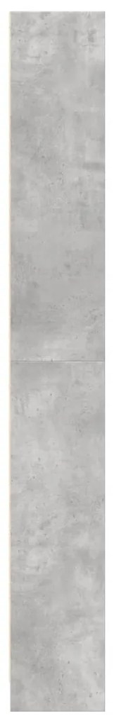 Estante 80x24x176 cm derivados de madeira cinzento cimento