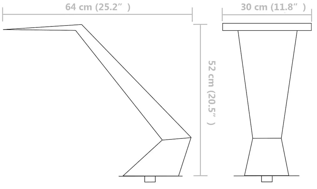 Fonte para piscina aço inoxidável 64x30x52 cm prateado